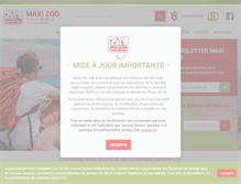 Tablet Screenshot of maxizoo.fr