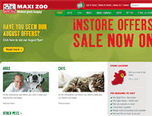 Tablet Screenshot of maxizoo.ie