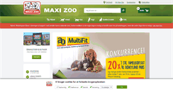 Desktop Screenshot of maxizoo.dk